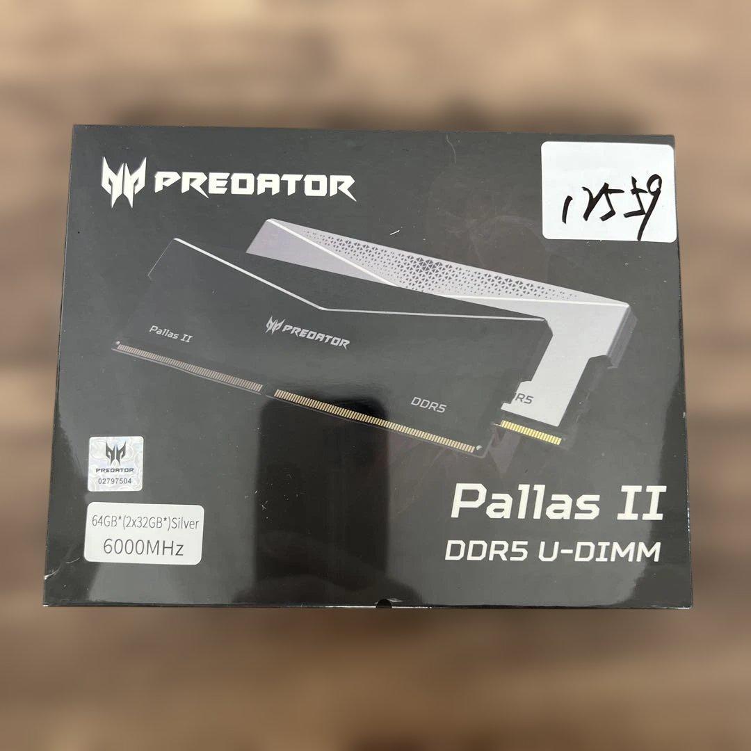 メモリー 12559 AcerPredatorPallas II DDR5 32GBx2