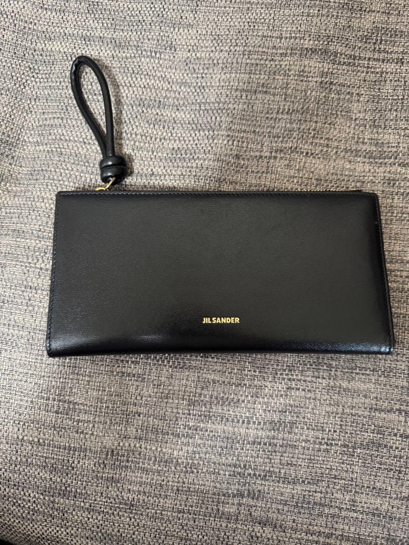 大幅値下　ジルサンダー JIL SANDER 折り財布　レザー 黒