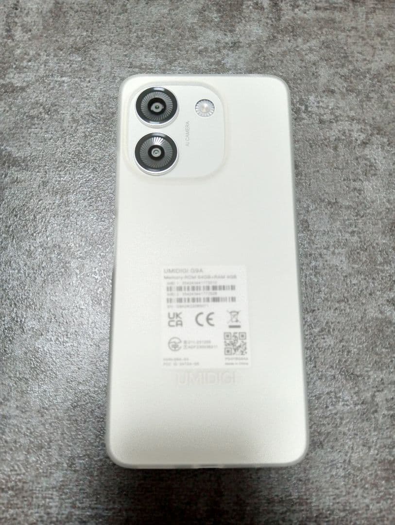 【新品未使用品】UMIDIGI G9A スマートフォン 本体　ホワイト　64GB