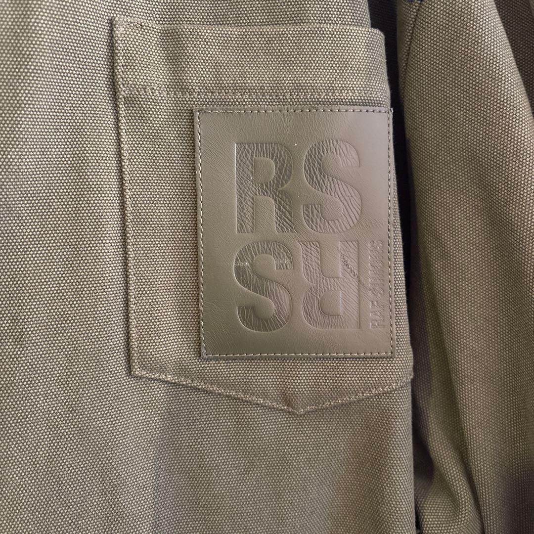 RAF SIMONS 長袖シャツ オリーブグリーン/ブルー