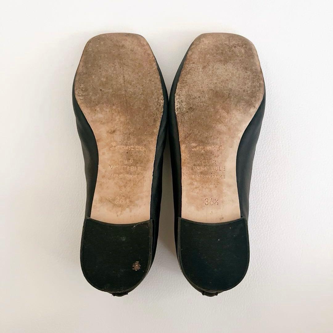 repetto　箱&保存袋付き　レザー　バレエシューズ　フラットパンプス