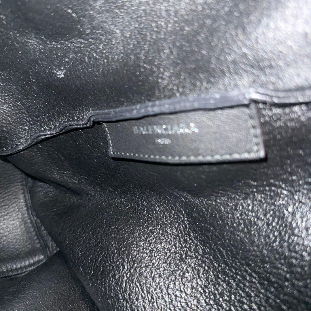 バレンシアガ　レザー　トートバッグ　ブラック