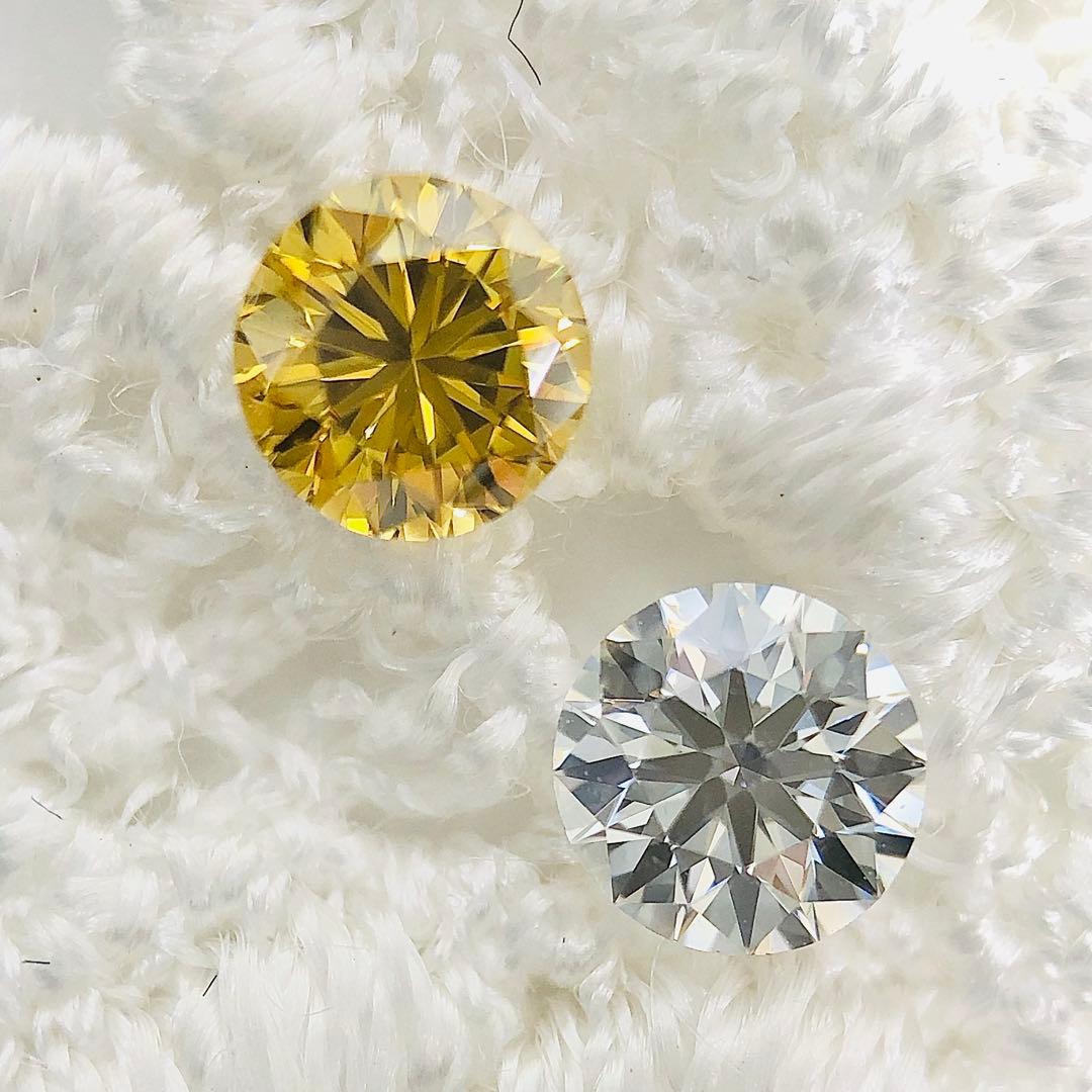 0.258ct F.D. Orangy Yellow SI-1 イエローダイヤ