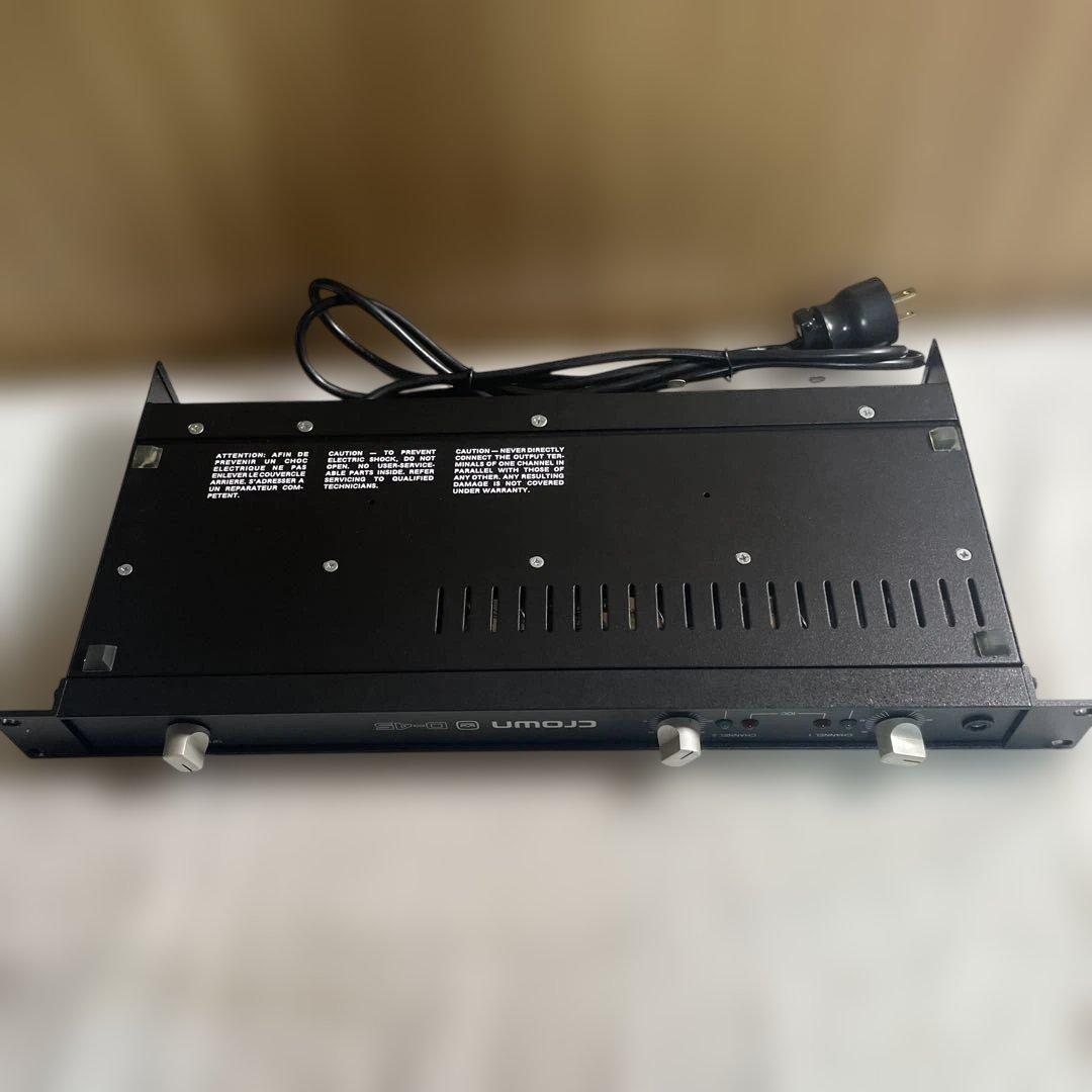 【動作未確認/希少】Crown D-45 パワーアンプ 海外プラグ ジャンク