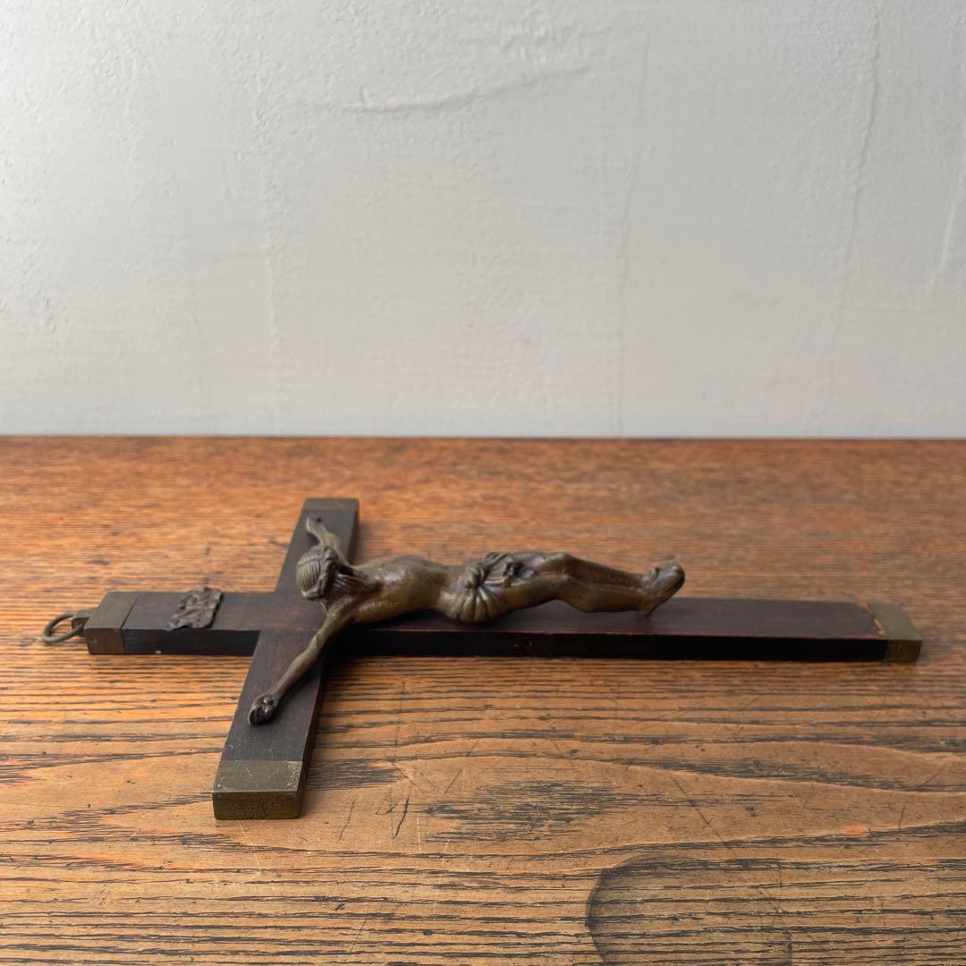 木製　十字架 イエス像　ヴィンテージ