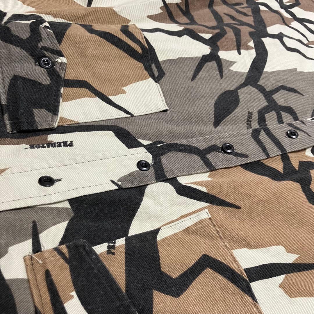 80s PREDATOR CAMOUFLAGE プレデターカモ ミリタリーシャツ