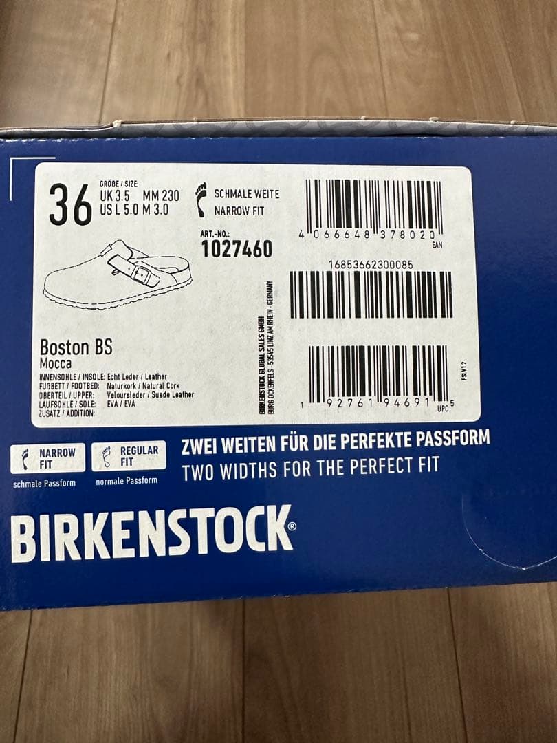 「新品」BIRKENSTOCK Boston サイズ36モカ