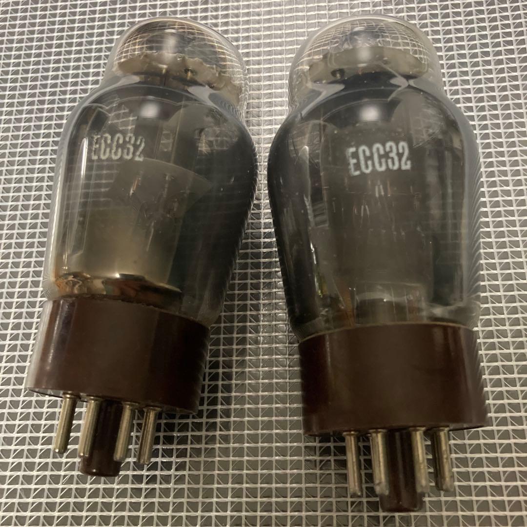 ECC32 真空管ペア　メーカー不明