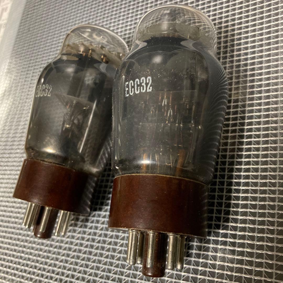 ECC32 真空管ペア　メーカー不明