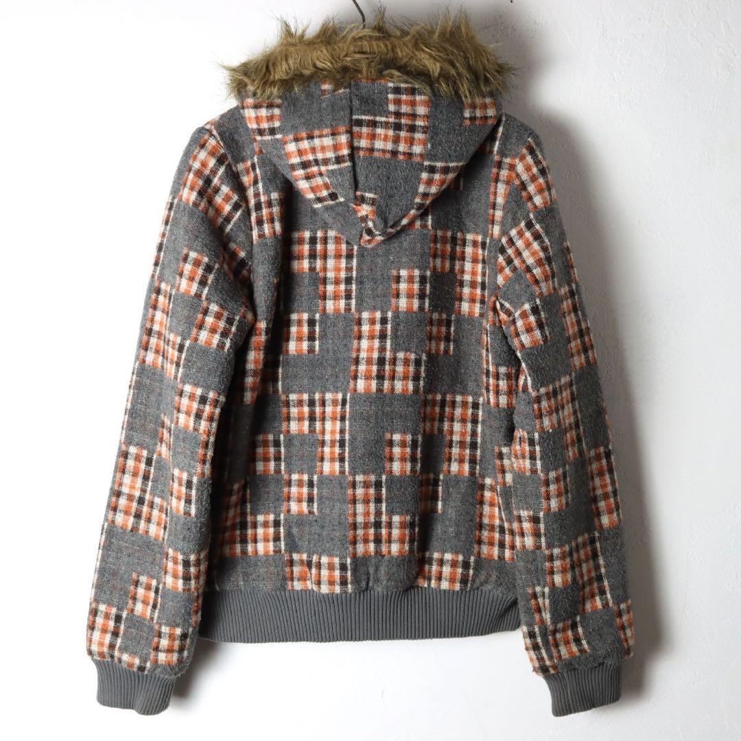 ジャケット・アウター Stussy check patchwork duffle jacket