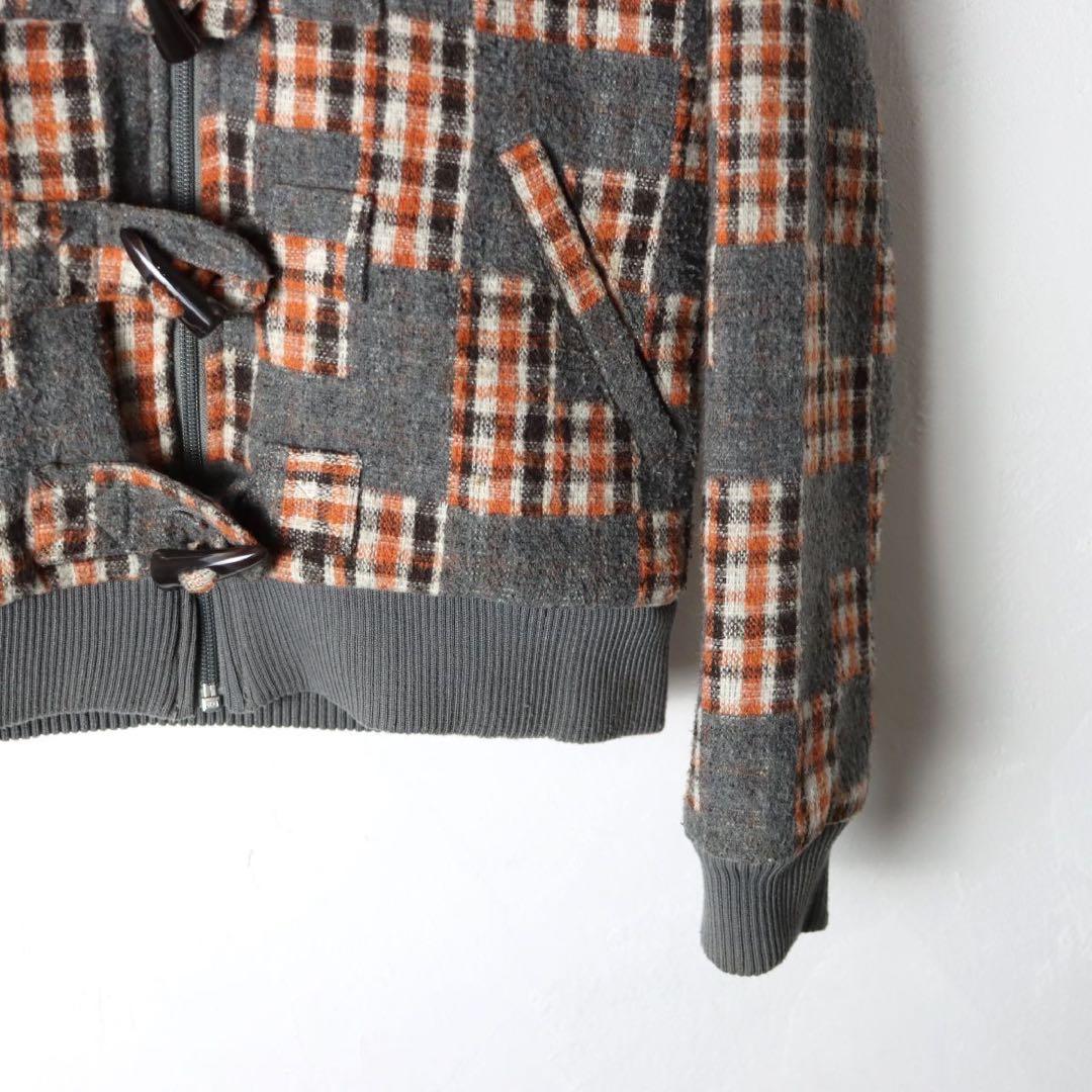 ジャケット・アウター Stussy check patchwork duffle jacket