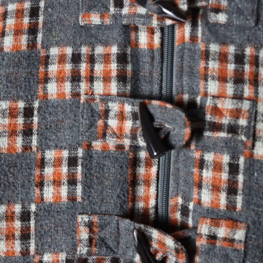 ジャケット・アウター Stussy check patchwork duffle jacket