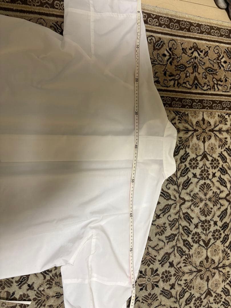 issey miyake men バンドカラー　ロングシャツ