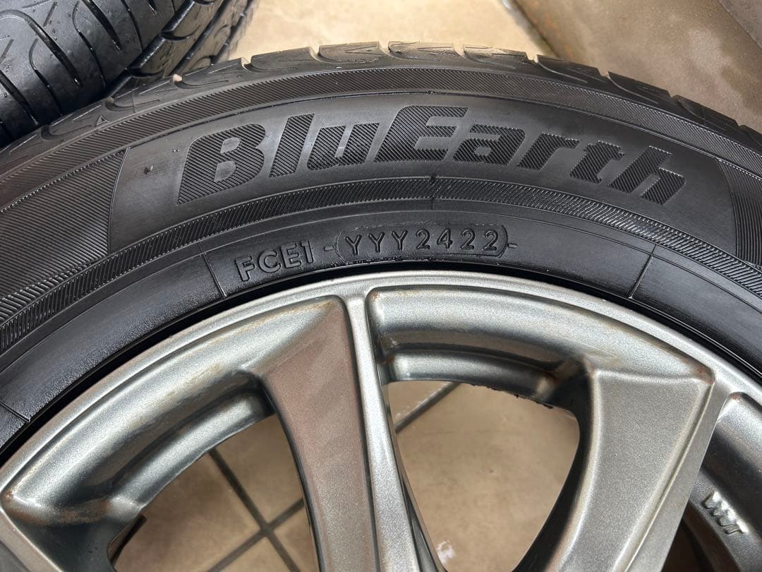 専用品①145/80R13 社外アルミホイール国産バリ山タイヤ4本セット