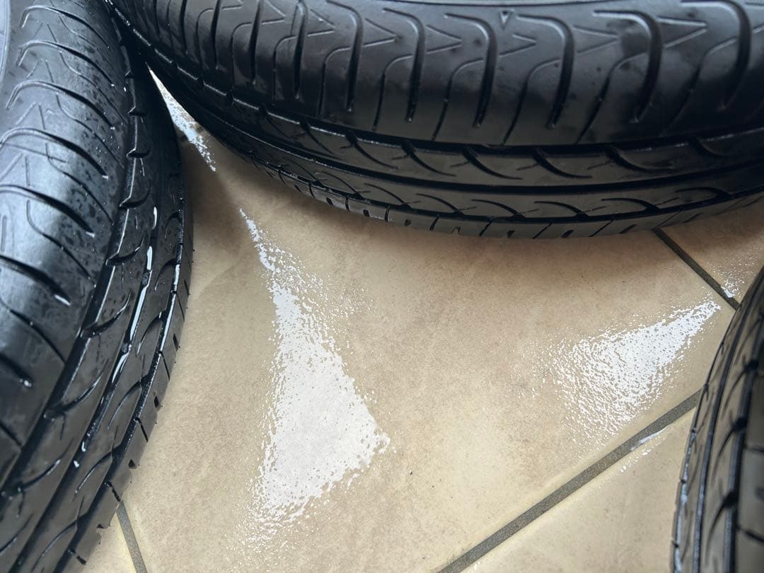 専用品①145/80R13 社外アルミホイール国産バリ山タイヤ4本セット