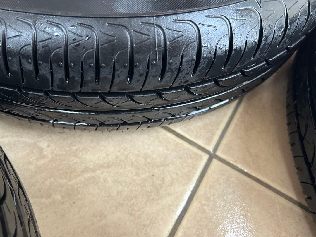 専用品①145/80R13 社外アルミホイール国産バリ山タイヤ4本セット