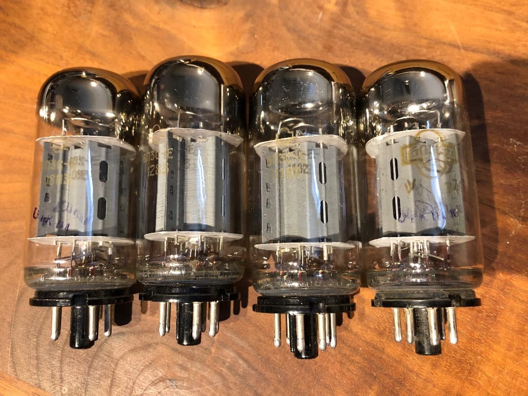 1970年代 ソ連　真空管 6P3S-E/6L6GC、5881互換 4本セット