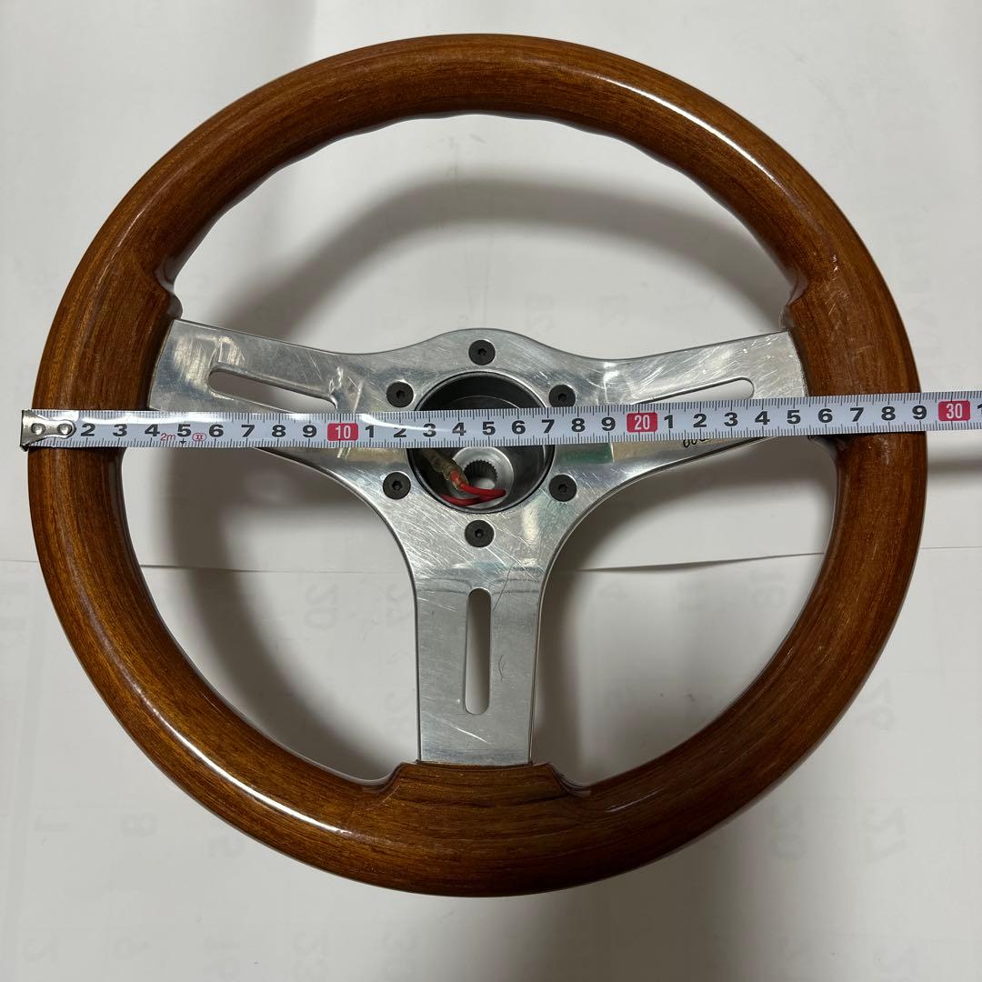 5050【プロフ必読】 　oba ステアリング　ホイール ウッド　旧車