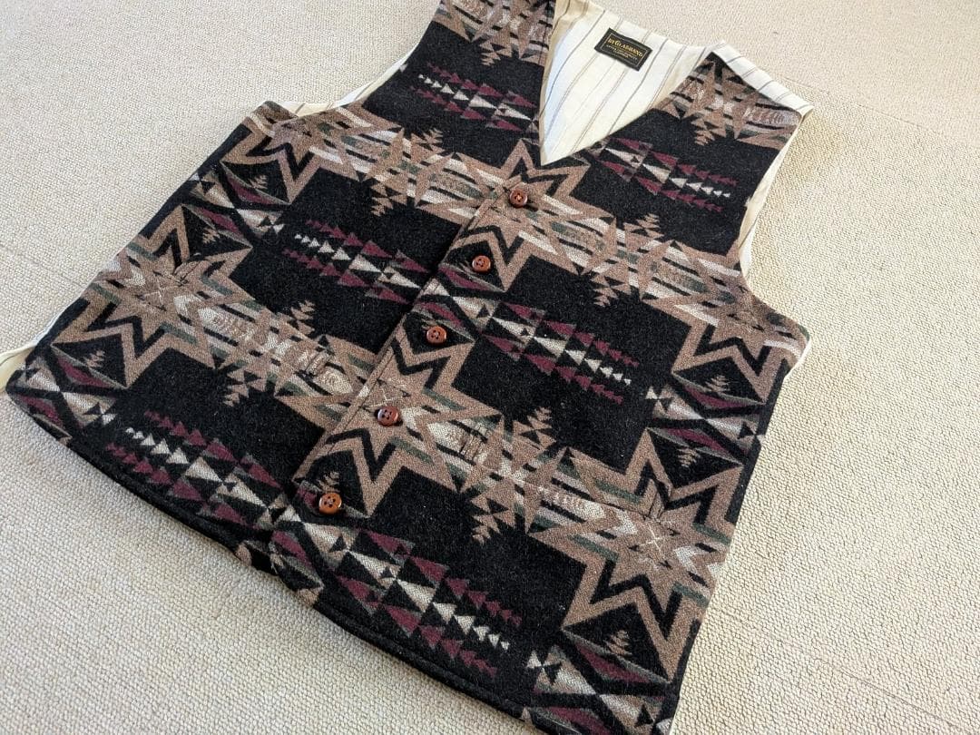 グラッドハンド スピリッツ ベスト ネイティブ柄 ワークベスト L 40 日本製