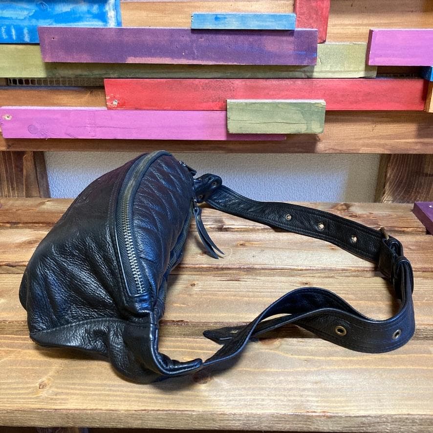 BMOG ロゴ バッグ ビンテージ 古着 90s ハーレー ダビッドソン レザー