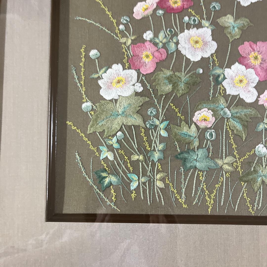 戸塚刺繍額　花