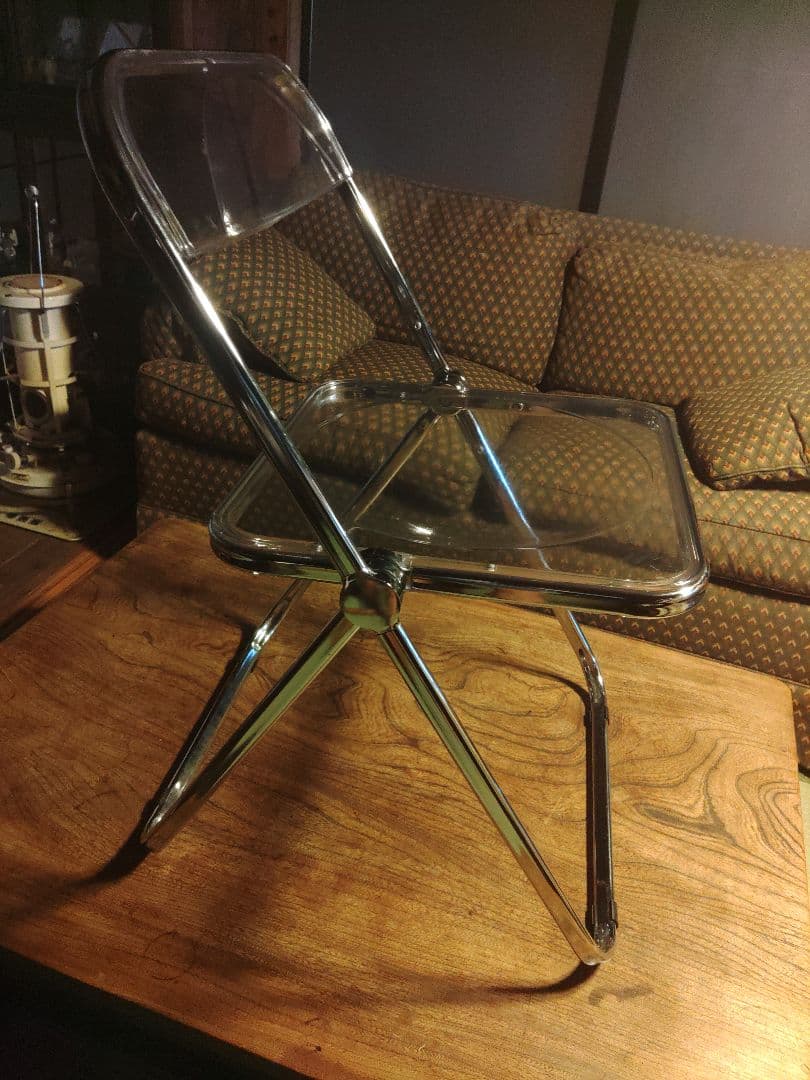 希少　フォールディングチェア　ミッドセンチュリー　スペースエイジ　ポストモダン