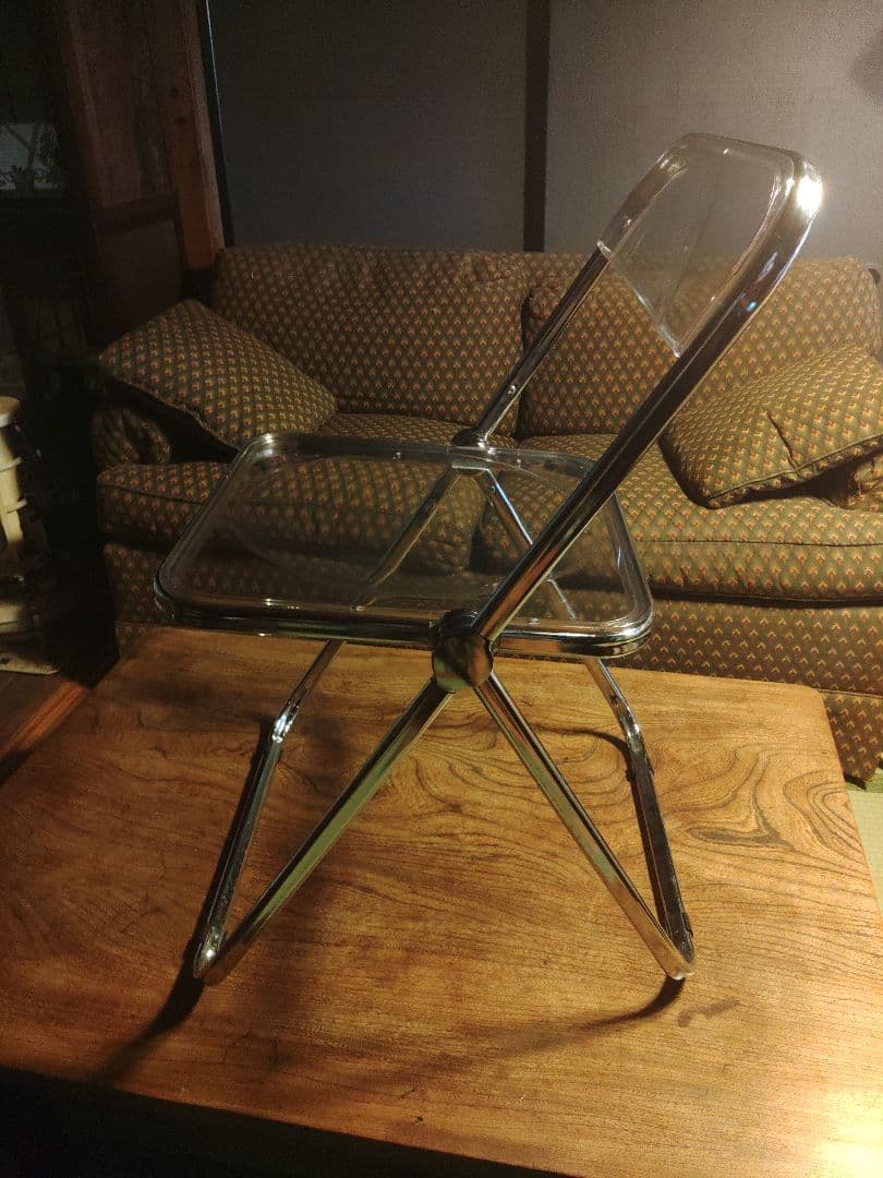 希少　フォールディングチェア　ミッドセンチュリー　スペースエイジ　ポストモダン