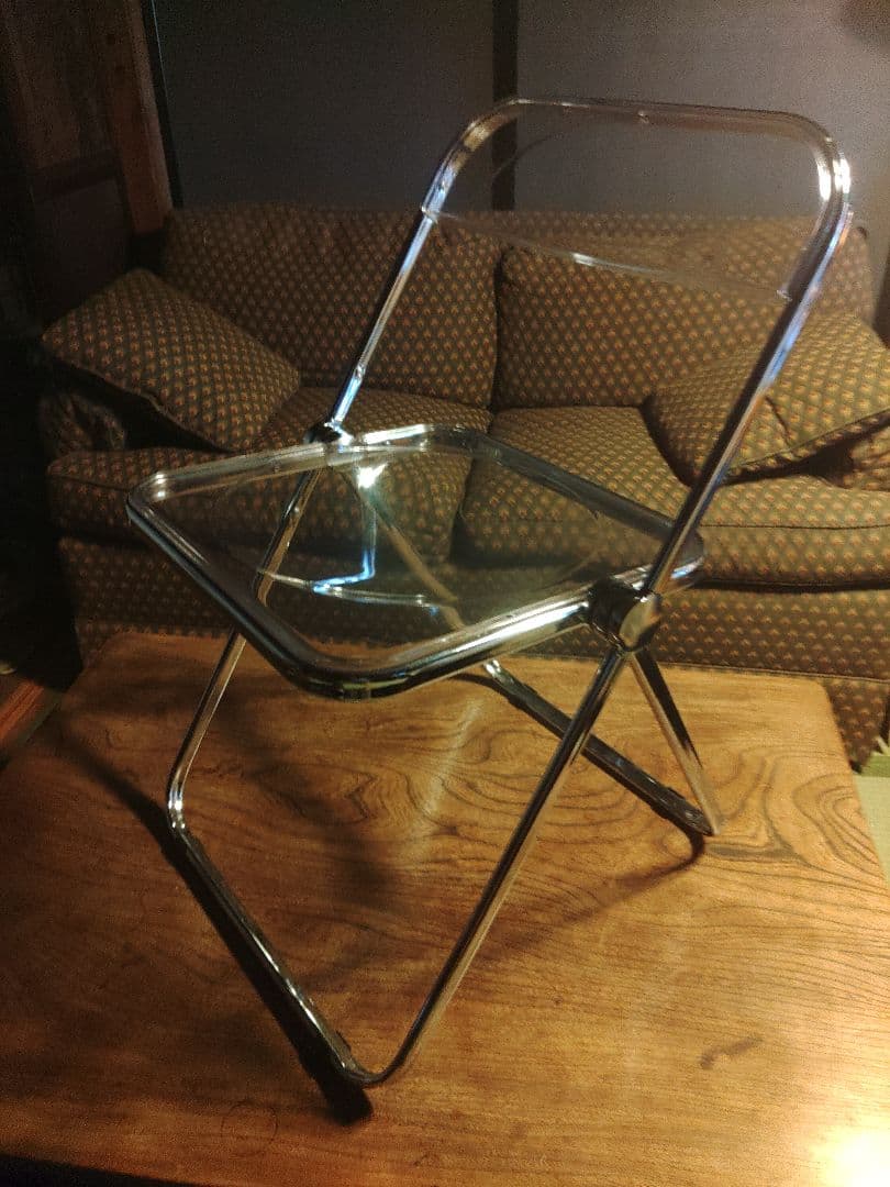 希少　フォールディングチェア　ミッドセンチュリー　スペースエイジ　ポストモダン