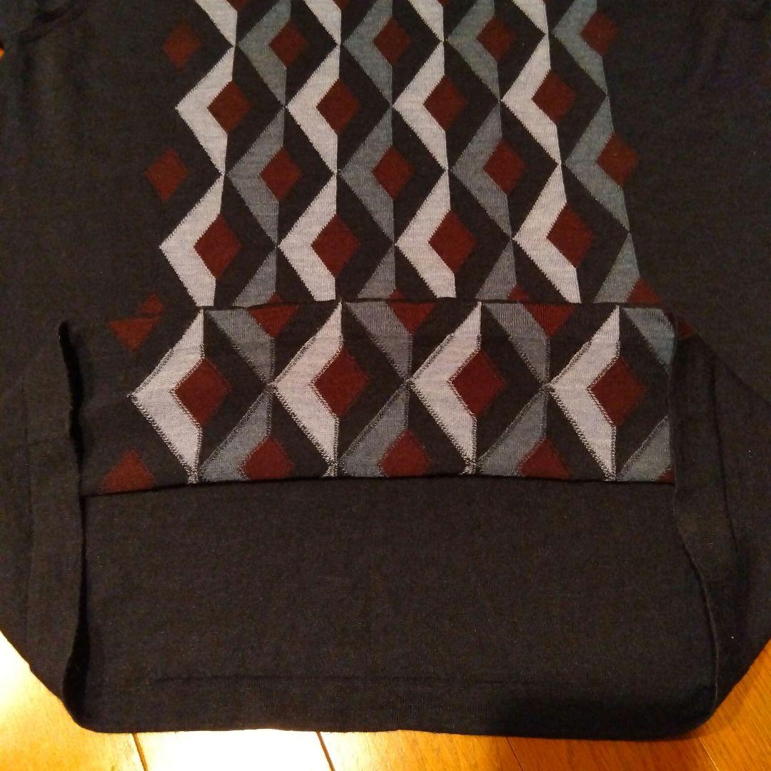 ダンヒル ウール×シルク 薄手セーター イタリア製 L メンズ ネイビー