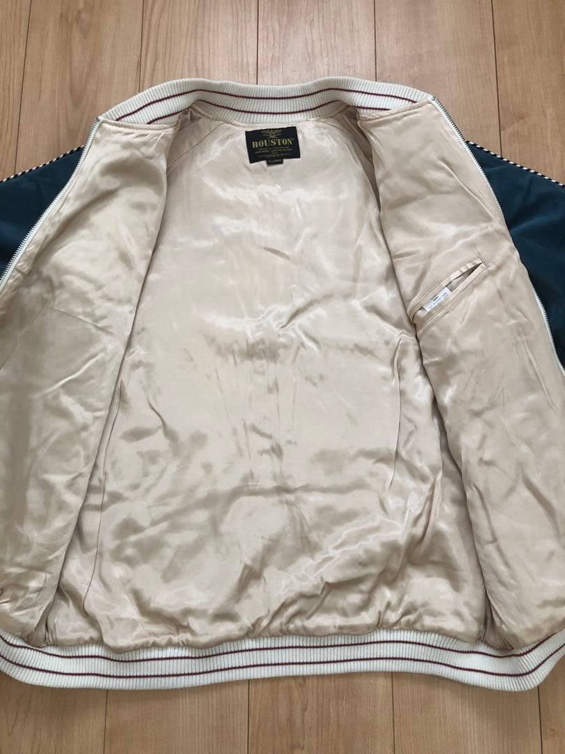 M１９！　HOUSTON 別珍 スーベニアジャケット(TIGER)／虎