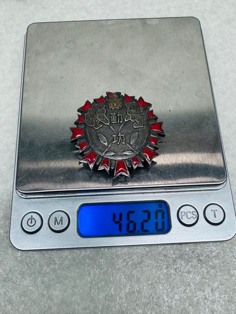 永年勤続功労章　神奈川県　日本消防協会　消防士 徽章 勲章　純銀 ピンバッジ