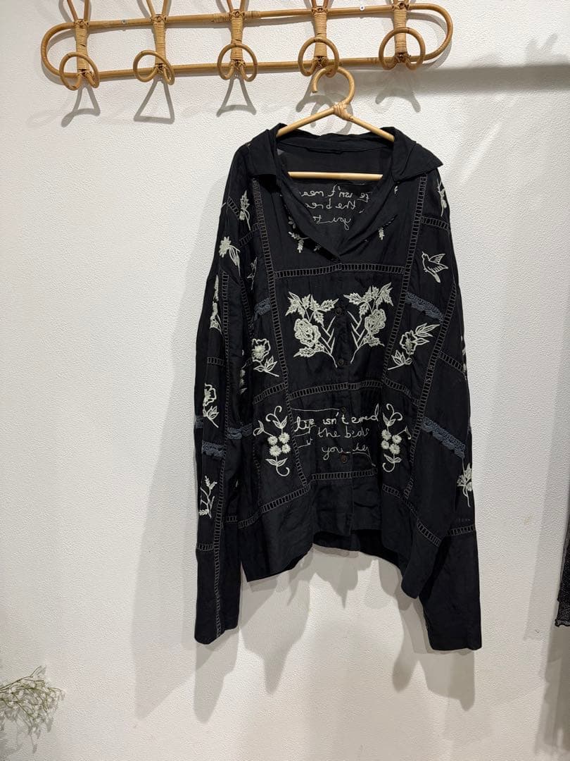 トップス todayful Embroidery Patchwork Shirts