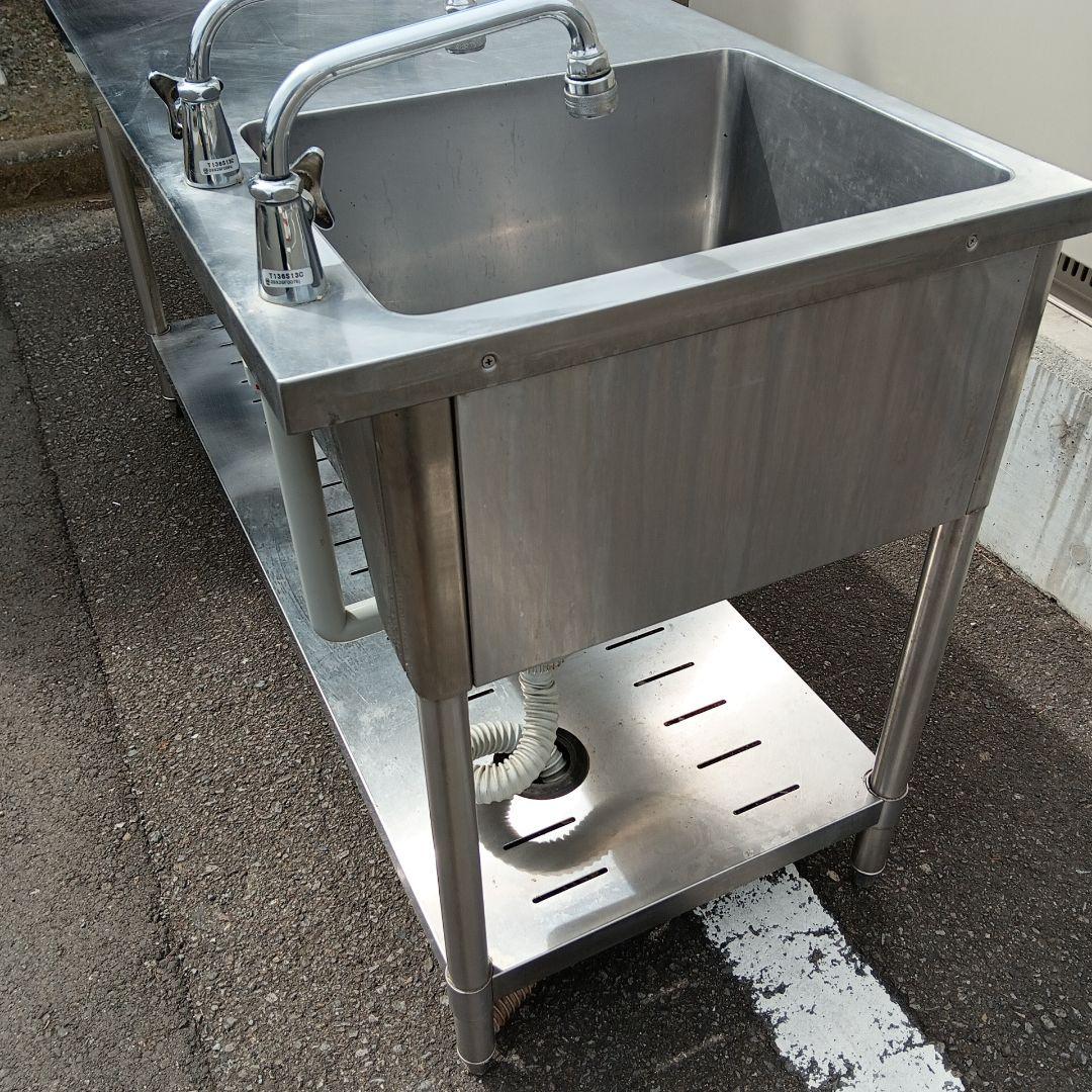 タニコー業務用1槽シンク水切付