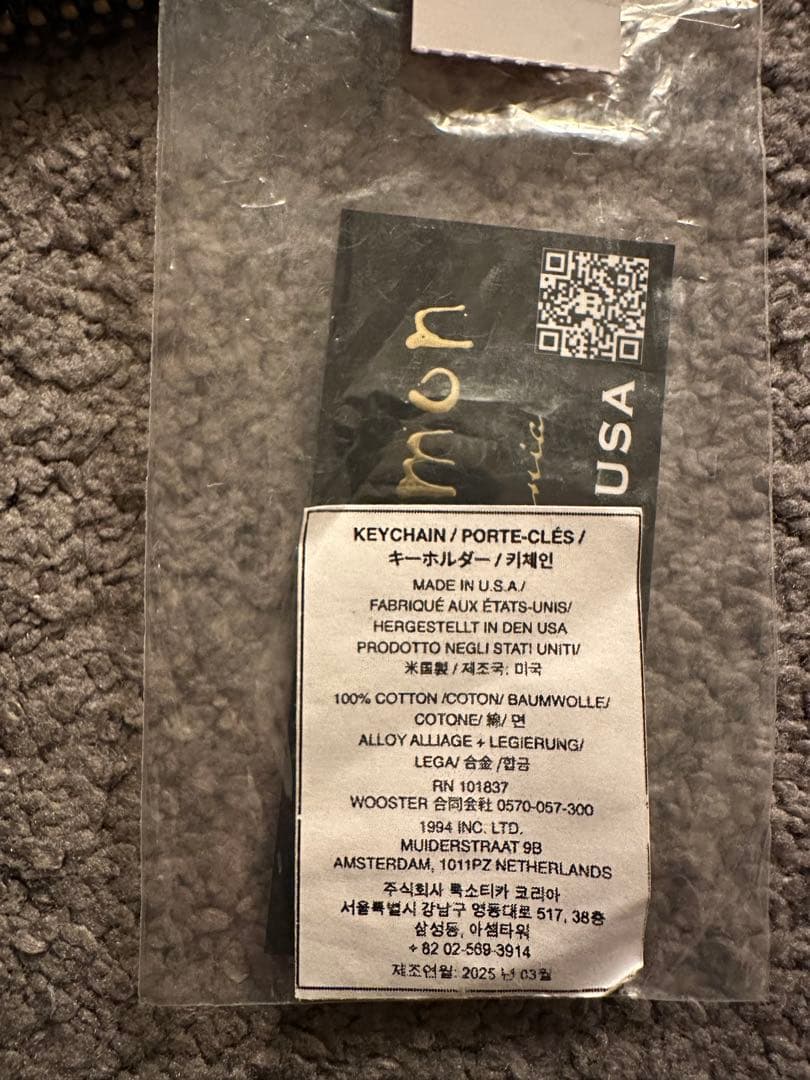 小物 Supreme bbsimon Denim Keychain Black