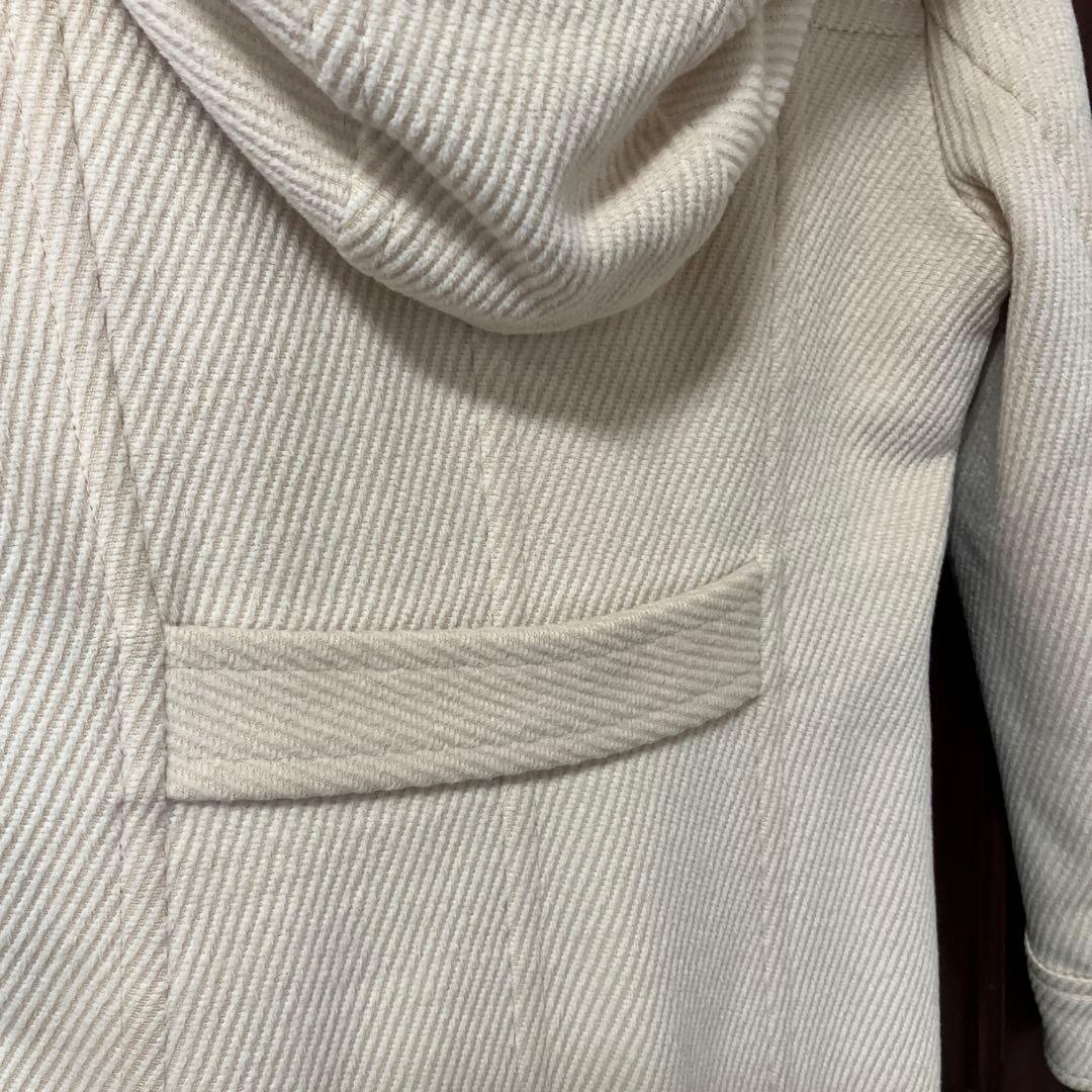 バーバリーBLUE LABEL ダッフルコート 38 アイボリー