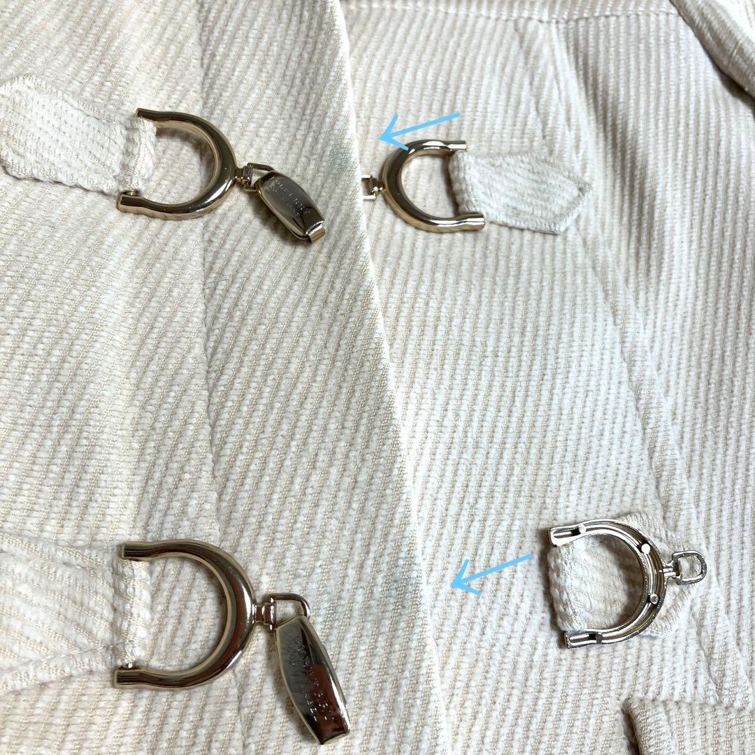 バーバリーBLUE LABEL ダッフルコート 38 アイボリー