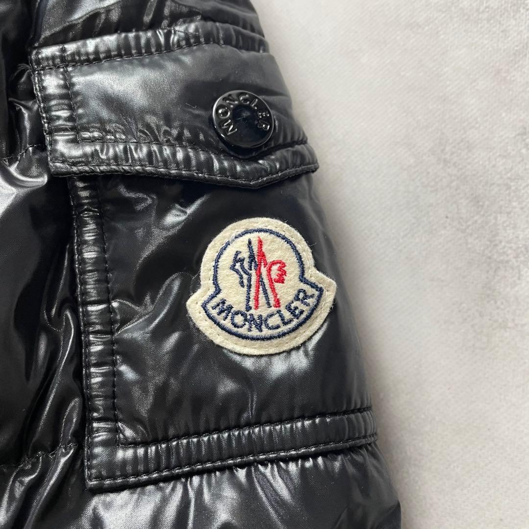 高級感✨モンクレール MOKA モカ ダウンコート 黒 サイズ00 ロゴワッペン