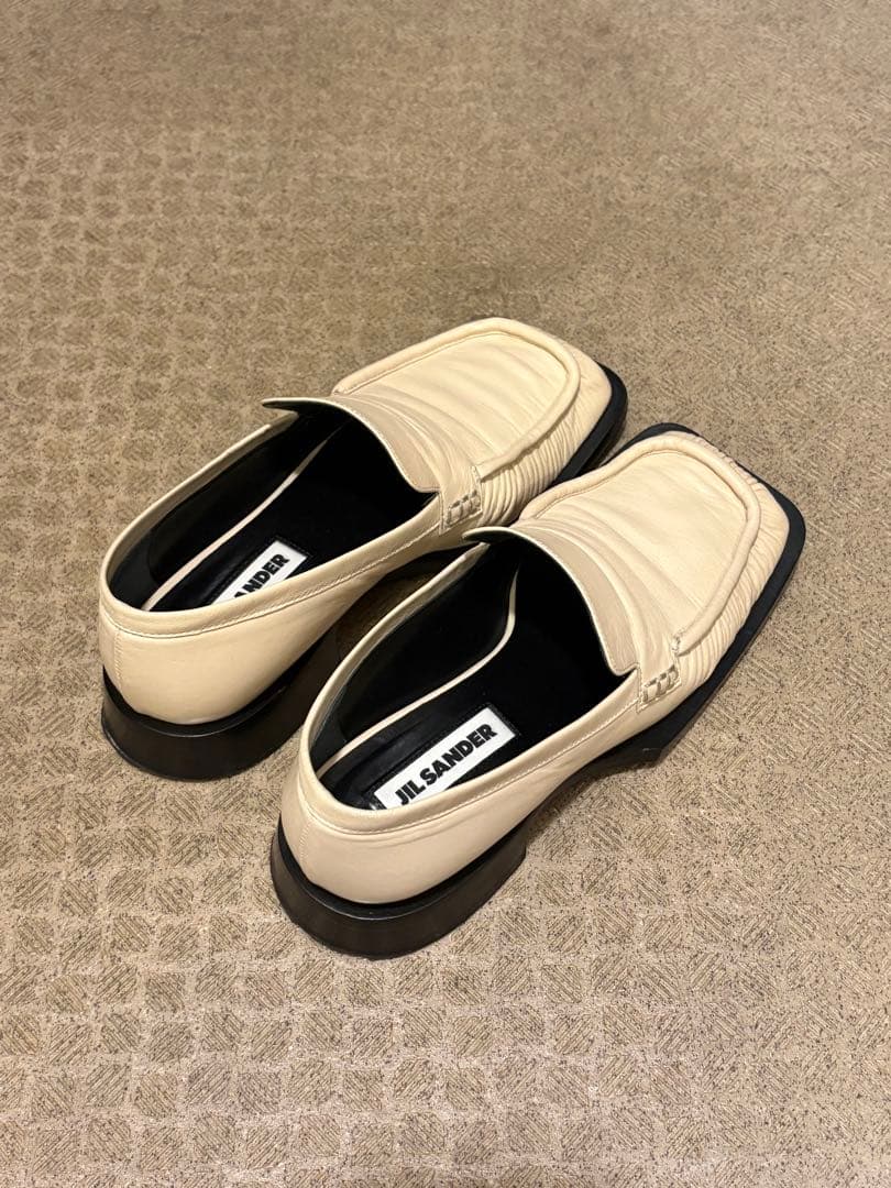 【JILSANDER】スクエアトゥ ローファー