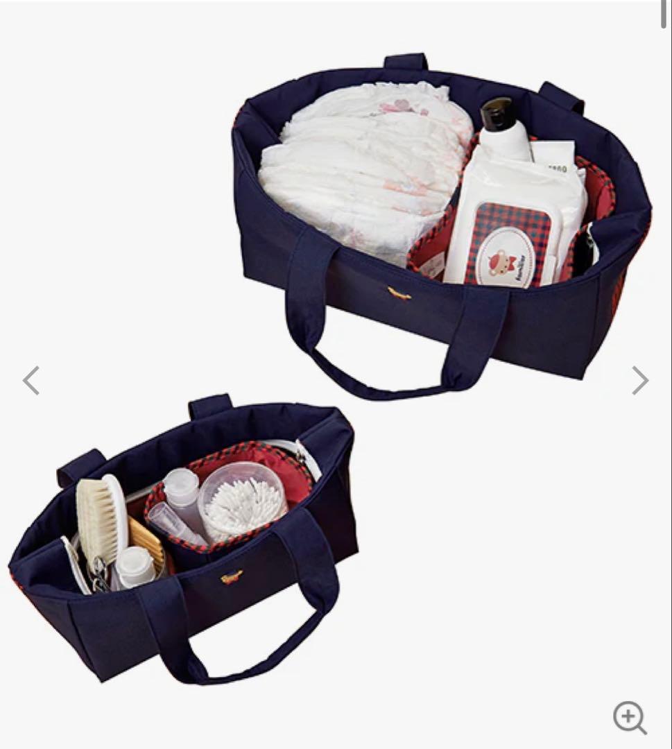 【美品】familiar ファミリア　2wayバッグ　おむつバッグ