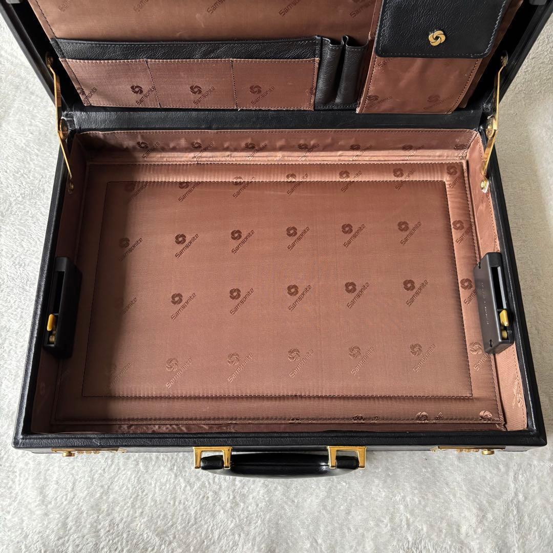 ✨️美品 Samsonite サムソナイト アタッシュケース レザー ブラック