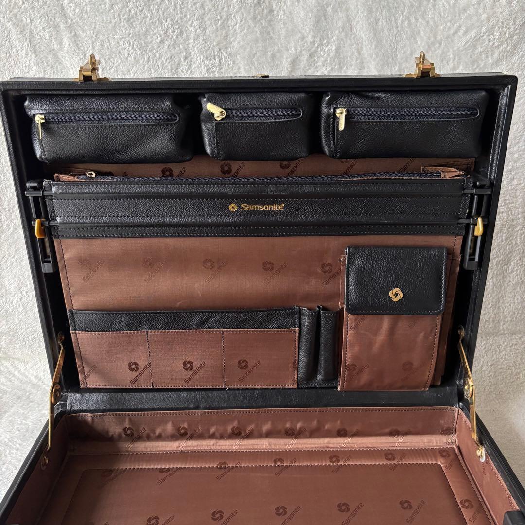✨️美品 Samsonite サムソナイト アタッシュケース レザー ブラック