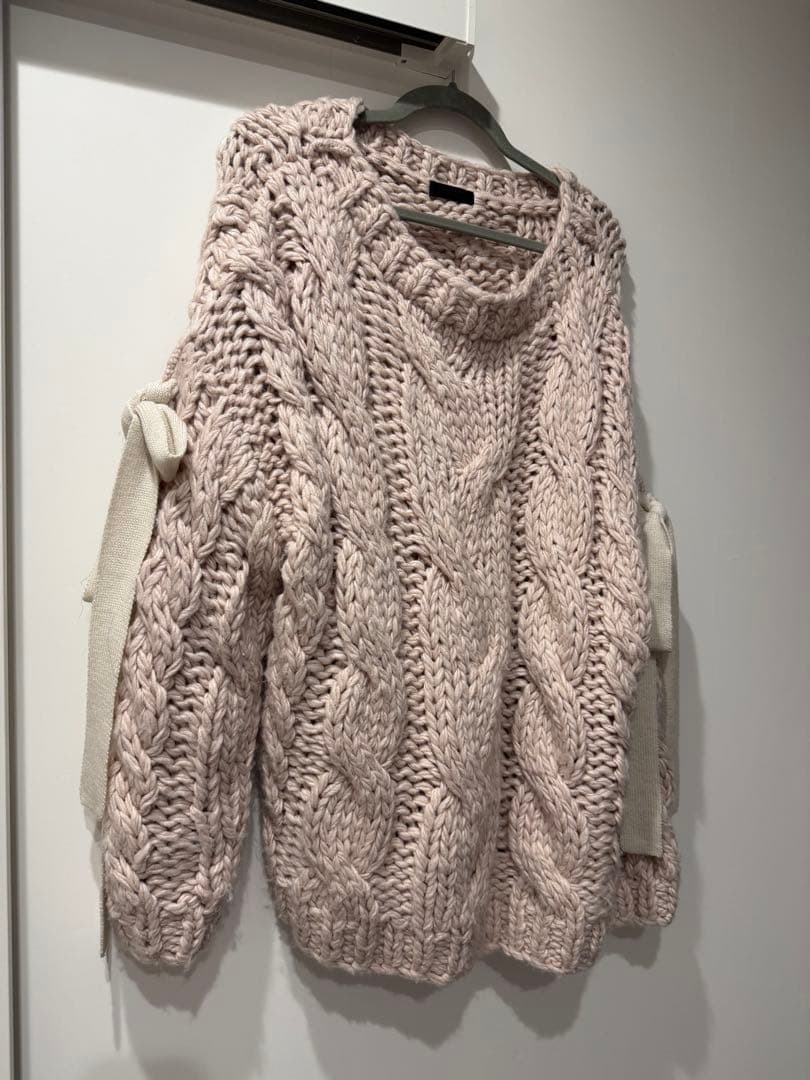 トップス fiction tokyo holiday cable ribbon knit