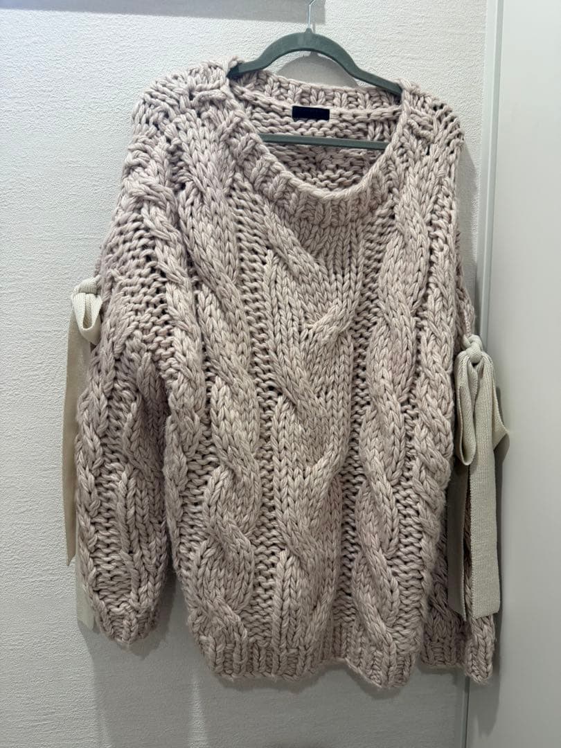 トップス fiction tokyo holiday cable ribbon knit