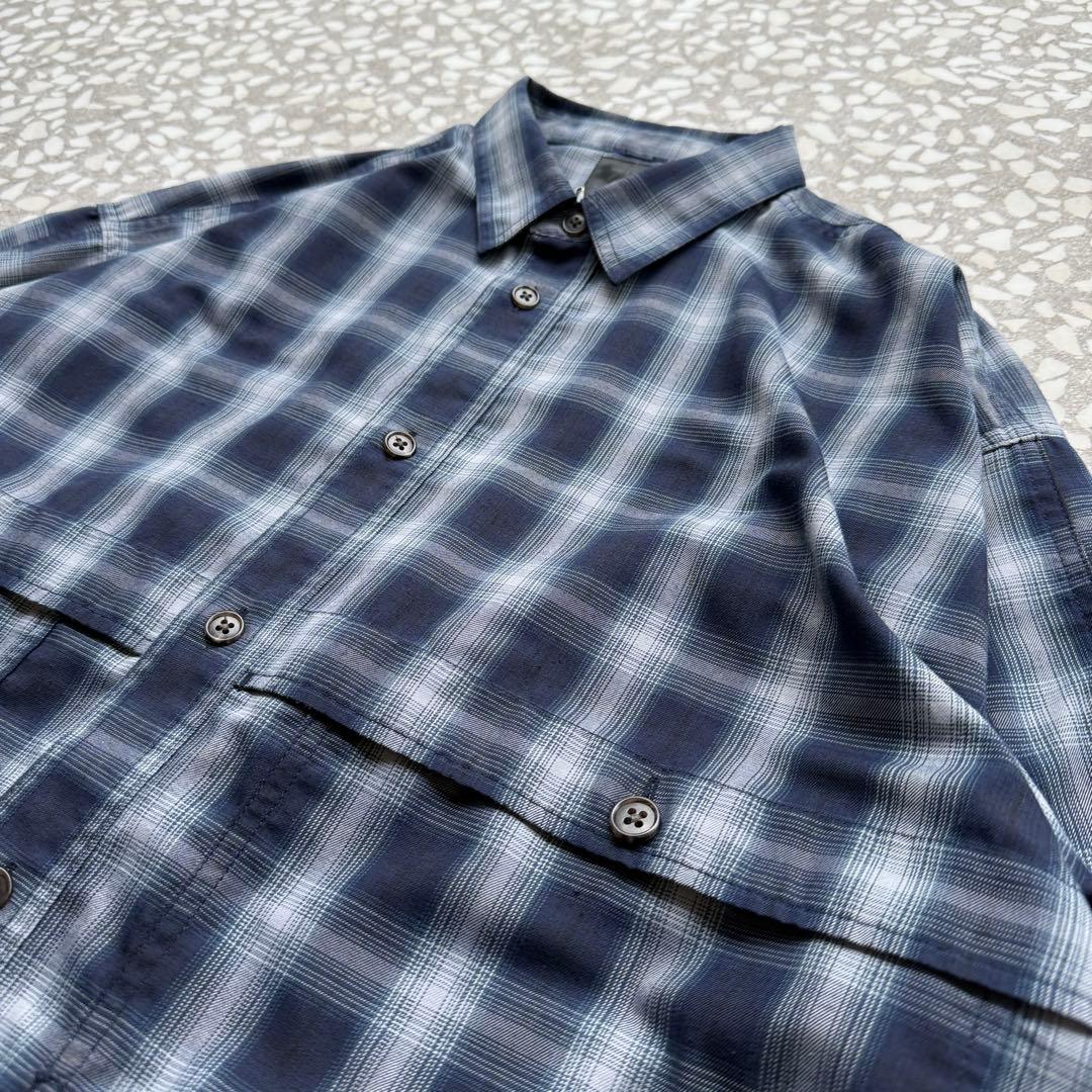 【雰囲気抜群、テック系】ダイワ長袖シャツ古着マルチポケット田中シェン有原みゆ紀