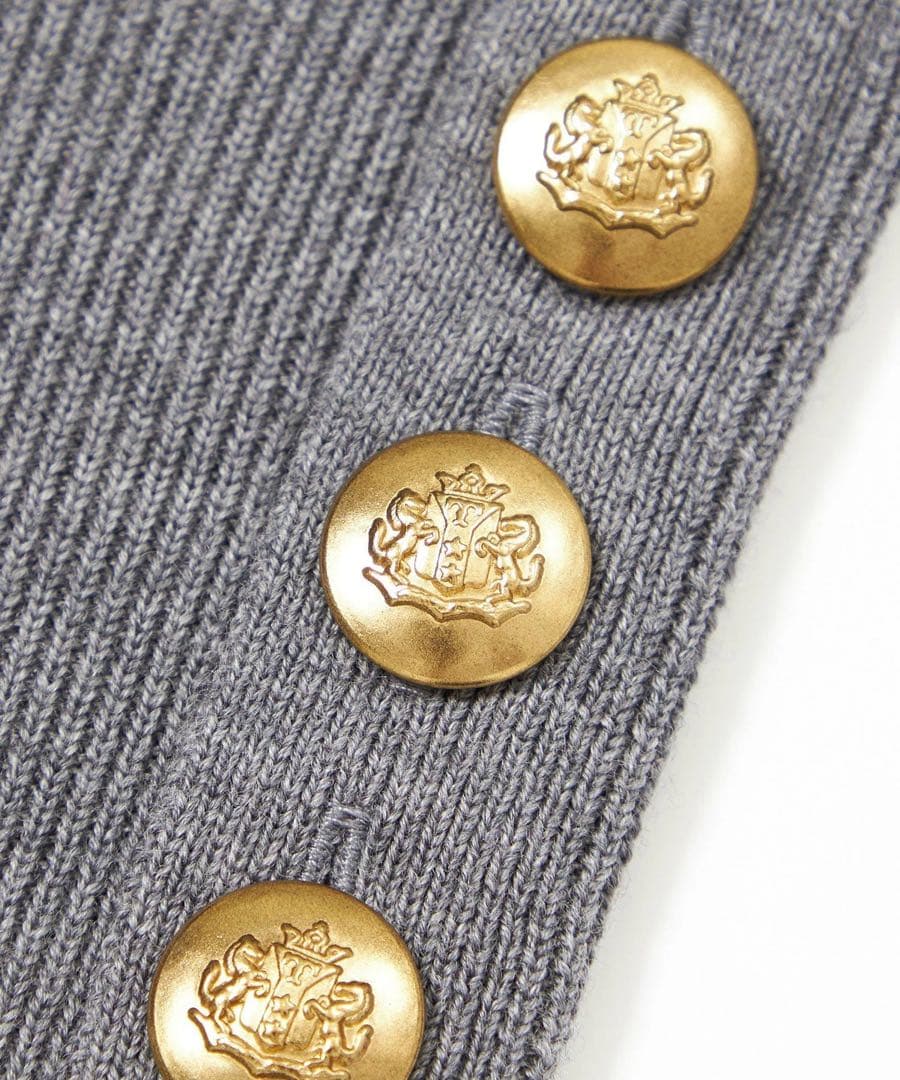 美品 EPOCA ヘリンボンニット グレー