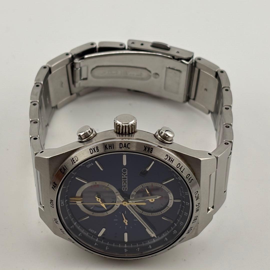 【希少】セイコー　V195-0AE0 ワールドタイム　クォーツ　美品