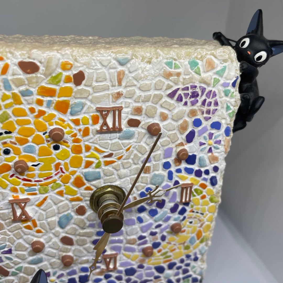 【廃盤】魔女の宅急便 ジジ モザイクアート ジオラマ置時計 ベネリック製 ジブリ