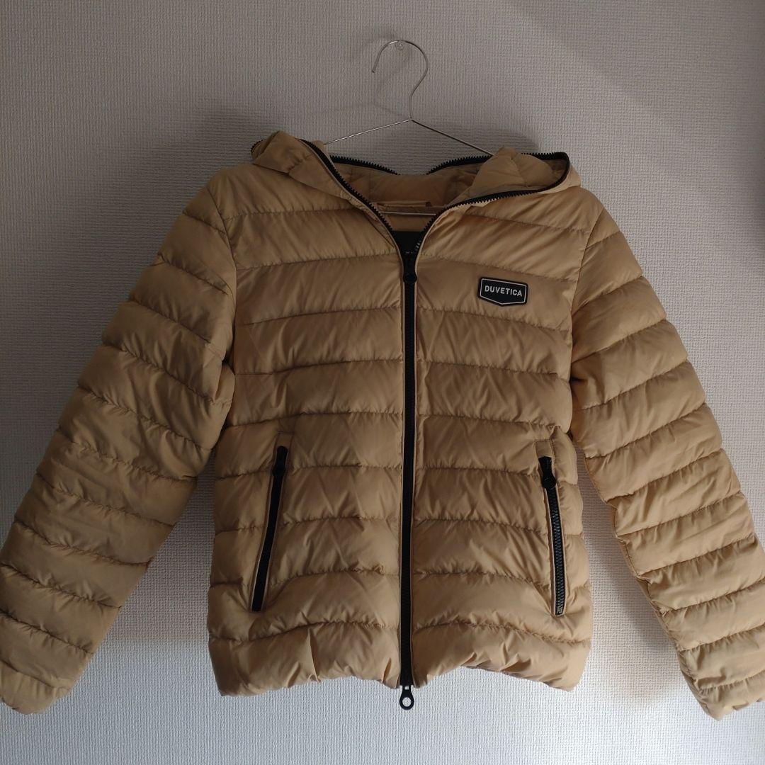 DUVETICA フード付きダウンジャケット 42 ベージュ