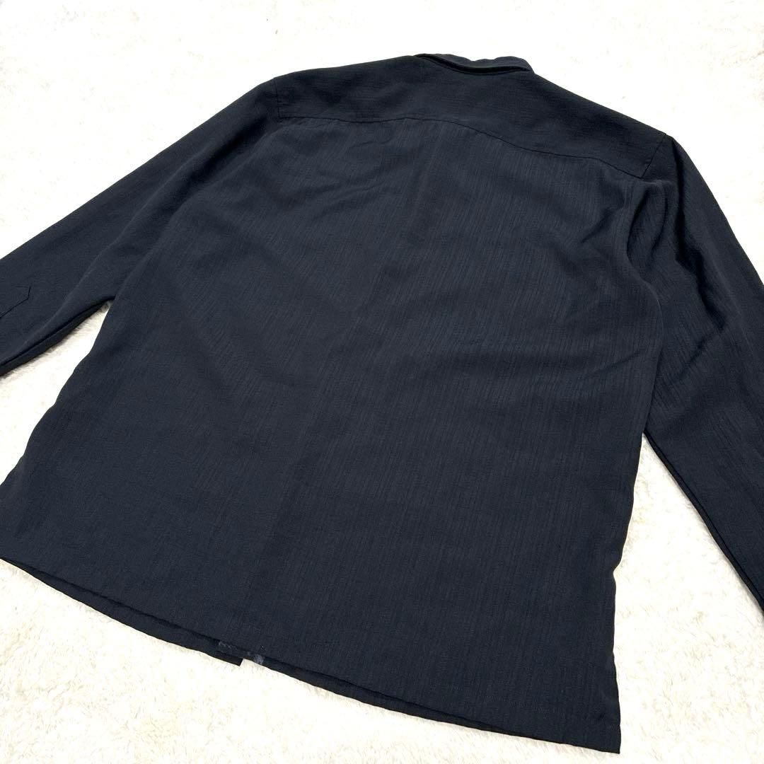 ✨美品 マジュン かりゆしウェア 冠婚葬祭　喪服 長袖 黒 M ブラック