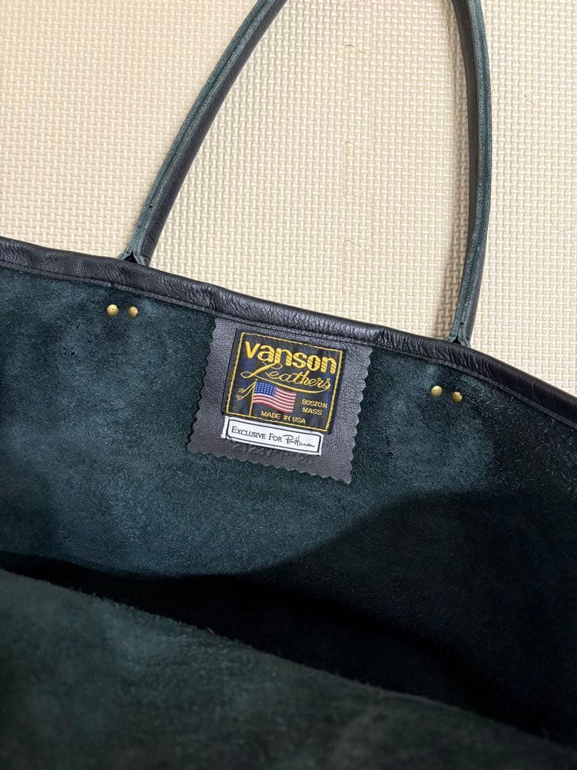 【値下げ】Ron Herman VANSON バッグ 牛革レザー黒